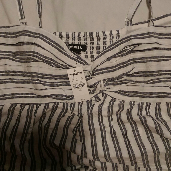 Striped Twist Front Babydoll Cami - Picture 3 of 3